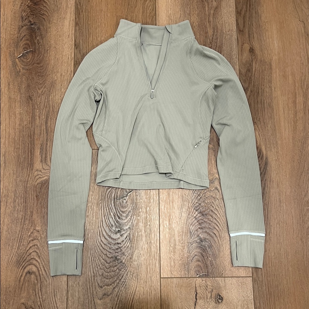 Lululemon Its Rulu Cropped Half Zip